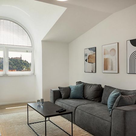 Luxe Penthouse With A Castle View Ljubljana Extérieur photo