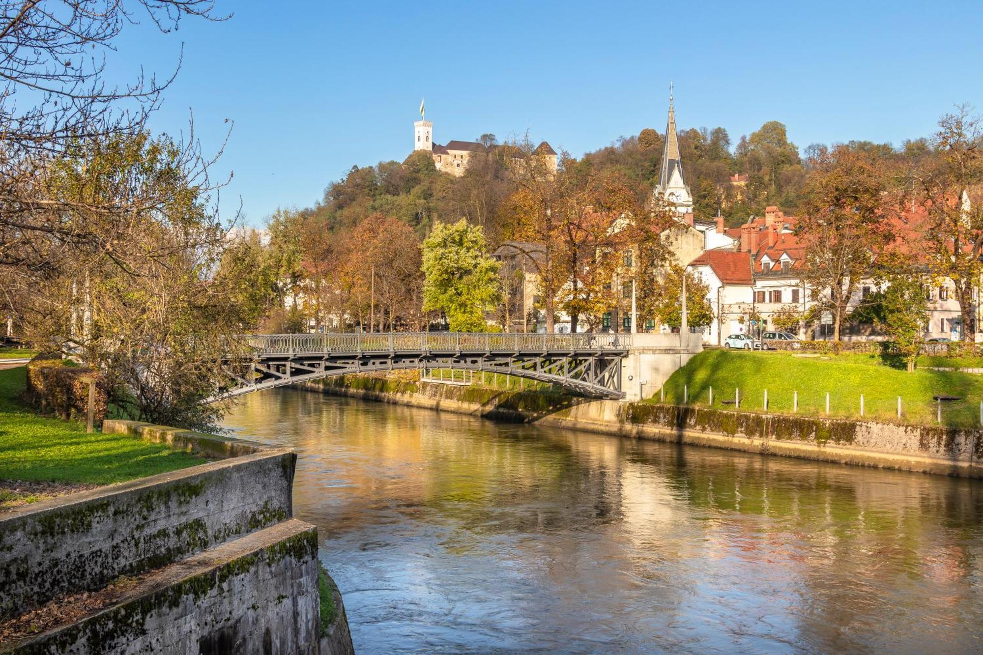 Luxe Penthouse With A Castle View Ljubljana Extérieur photo